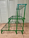 Vintage French Metal Plant Stand, 3 Tiers - LOVINGLY MADE FURNITURE, SUSSEX - Antique & Vintage Furniture - cherished & lifetime pieces for your home & garden -side