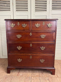 Antique Victorian Chest of Drawers, 2 over 3 - LOVINGLY MADE FURNITURE, SUSSEX - front view