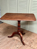 Antique Georgian Tilt Top Table - LOVINGLY MADE FURNITURE, SUSSEX - table open