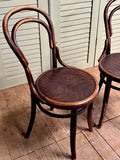 Vintage Bentwood Bistro Chairs, Pair - LOVINGLY MADE FURNITURE, SUSSEX - one seat 