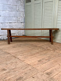 Antique French Oak Bench, c19thC - LOVINGLY MADE FURNITURE, SUSSEX - other side full view