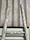 Antique French Orchard Ladders, Single or Pair - LOVINGLY MADE FURNITURE, SUSSEX - top of ladder