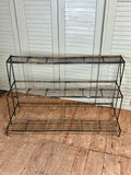 Vintage French Metal Plant Stand, 3 Tiers - LOVINGLY MADE FURNITURE, SUSSEX - top view