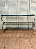 Vintage French Metal Plant Stand, 3 Tiers - LOVINGLY MADE FURNITURE, SUSSEX - back view