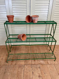 Vintage French Metal Plant Stand, 3 Tiers - LOVINGLY MADE FURNITURE, SUSSEX - Antique & Vintage Furniture - front