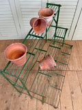Vintage French Metal Plant Stand, 3 Tiers - LOVINGLY MADE FURNITURE, SUSSEX - Antique & Vintage Furniture - top