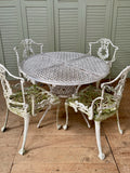 Vintage Garden Table & 4 Chairs - LOVINGLY MADE FURNITURE, SUSSEX - Antique & Vintage Furniture - cherished & lifetime pieces for your home & garden - full view