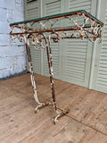 Antique Victorian Ironwork Console - LOVINGLY MADE FURNITURE, SUSSEX - Antique & Vintage Furniture - side view
