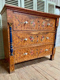 Antique Decorative Chest of Drawers, 3 over 3 - LOVINGLY MADE FURNITURE, SUSSEX - angle facing