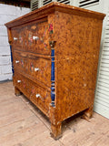 Antique Decorative Chest of Drawers, 3 over 3 - LOVINGLY MADE FURNITURE, SUSSEX - left side facing