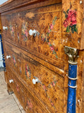 Antique Decorative Chest of Drawers, 3 over 3 - LOVINGLY MADE FURNITURE, SUSSEX - details of front