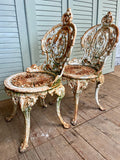 Antique Victorian Garden Chairs, Pair - LOVINGLY MADE FURNITURE, SUSSEX - side