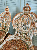 Antique Victorian Garden Chairs, Pair - LOVINGLY MADE FURNITURE, SUSSEX - front details 