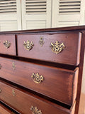 Antique Victorian Chest of Drawers, 2 over 3 - LOVINGLY MADE FURNITURE, SUSSEX - details
