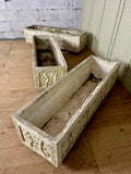 Antique English Neoclassical Planters, Trio - LOVINGLY MADE FURNITURE, SUSSEX - inside planters