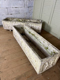 Antique English Neoclassical Planters, Trio - LOVINGLY MADE FURNITURE, SUSSEX - inside planters