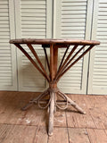 Vintage Garden Table, Beech Weave - LOVINGLY MADE FURNITURE, SUSSEX - Antique & Vintage Furniture - side view