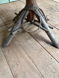 Vintage Garden Table, Beech Weave - LOVINGLY MADE FURNITURE, SUSSEX - Antique & Vintage Furniture - trio legs