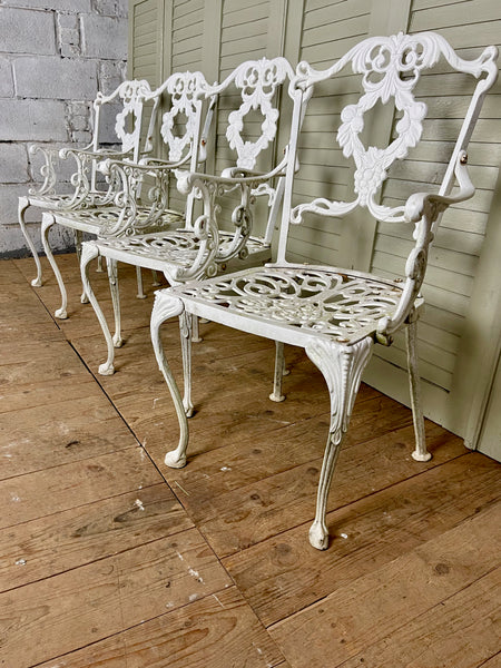 Vintage Garden Chairs, Set of Four