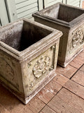 Vintage Decorative Planters, Pair - LOVINGLY MADE FURNITURE, SUSSEX - Antique & Vintage Furniture - looking at tops