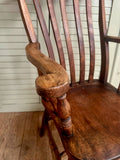 Antique Victorian Slatback Carver Chair - LOVINGLY MADE FURNITURE, SUSSEX - arm rest