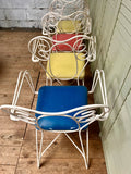 Vintage French Garden Table & 4 Chairs - LOVINGLY MADE FURNITURE, SUSSEX - seat view