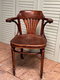 Vintage Bentwood Desk Chair - LOVINGLY MADE FURNITURE, SUSSEX - right angle