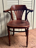 Vintage Bentwood Desk Chair - LOVINGLY MADE FURNITURE, SUSSEX - side angle