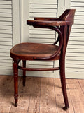 Vintage Bentwood Desk Chair - LOVINGLY MADE FURNITURE, SUSSEX - left side