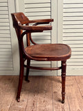 Vintage Bentwood Desk Chair - LOVINGLY MADE FURNITURE, SUSSEX - right angle