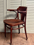 Vintage Bentwood Desk Chair - LOVINGLY MADE FURNITURE, SUSSEX - side view