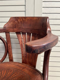 Vintage Bentwood Desk Chair - LOVINGLY MADE FURNITURE, SUSSEX - details of arm