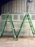 Vintage Decorators Trestles, Painted - LOVINGLY MADE FURNITURE, SUSSEX - both ladders open