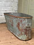 Antique French Bath, Large Planter - LOVINGLY MADE FURNITURE, SUSSEX  - front side angle