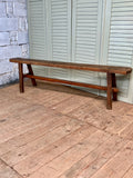 Antique French Oak Bench, c19thC - LOVINGLY MADE FURNITURE, SUSSEX - other side view