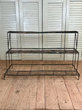 Vintage French Metal Plant Stand, 3 Tiers - LOVINGLY MADE FURNITURE, SUSSEX - front view