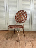 Antique Italian Chair, Decorative Wrought Iron - LOVINGLY MADE FURNITURE, SUSSEX  - side angle