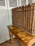 Antique Log Basket, Large - LOVINGLY MADE FURNITURE, SUSSEX - Antique & Vintage Furniture - side view