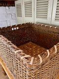Antique Log Basket, Large - LOVINGLY MADE FURNITURE, SUSSEX - Antique & Vintage Furniture - inside log basket