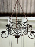 Antique French Candelabra - LOVINGLY MADE FURNITURE, SUSSEX - hanging down view