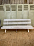 Vintage French Promenade Garden Bench - LOVINGLY MADE FURNITURE, SUSSEX - front on view