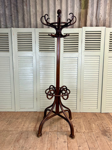 Vintage 'Thonet' Bentwood Coat Stand - LOVINGLY MADE FURNITURE, SUSSEX - front facing coat stand
