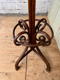 Vintage 'Thonet' Bentwood Coat Stand - LOVINGLY MADE FURNITURE, SUSSEX  view of bottom circle