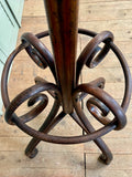 Vintage 'Thonet' Bentwood Coat Stand - LOVINGLY MADE FURNITURE, SUSSEX - view of circle bottom