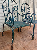 Antique French Garden Chairs, Pair - LOVINGLY MADE FURNITURE, SUSSEX - Antique & Vintage Furniture - close up