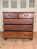 Antique Georgian Chest of Drawers, 2 over 3 - LOVINGLY MADE FURNITURE, SUSSEX - Antique & Vintage Furniture - draws open
