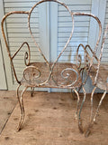 Vintage French Garden Chairs, Mathieu Matelot, Pair - LOVINGLY MADE FURNITURE, SUSSEX - Antique & Vintage Furniture - individual chair