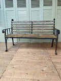 Vintage Garden Bench, Blacksmith Made - LOVINGLY MADE FURNITURE, SUSSEX - Antique & Vintage Furniture - front