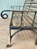 Vintage Garden Bench, Blacksmith Made - LOVINGLY MADE FURNITURE, SUSSEX - Antique & Vintage Furniture  - details side