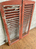 Antique French Shutters, Pair - LOVINGLY MADE FURNITURE, SUSSEX - Antique & Vintage Furniture - back 